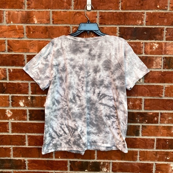 Knit Riot Womens Medium Pink Flyod Tie Dye Short Sleeve Boxy Oversized Band Tee - Picture 3 of 7